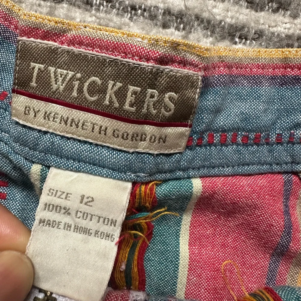 Vintage Multicolor Striped Western Skirt - Picture 2 of 4